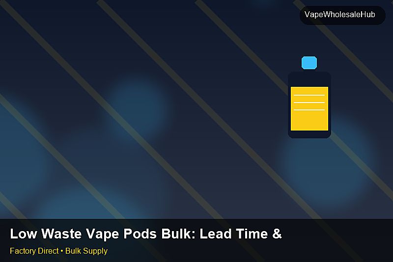 Low Waste Vape Pods Bulk — Low Waste Vape Pods Bulk: Lead Time & MOQ | 2026 Edition photo 1