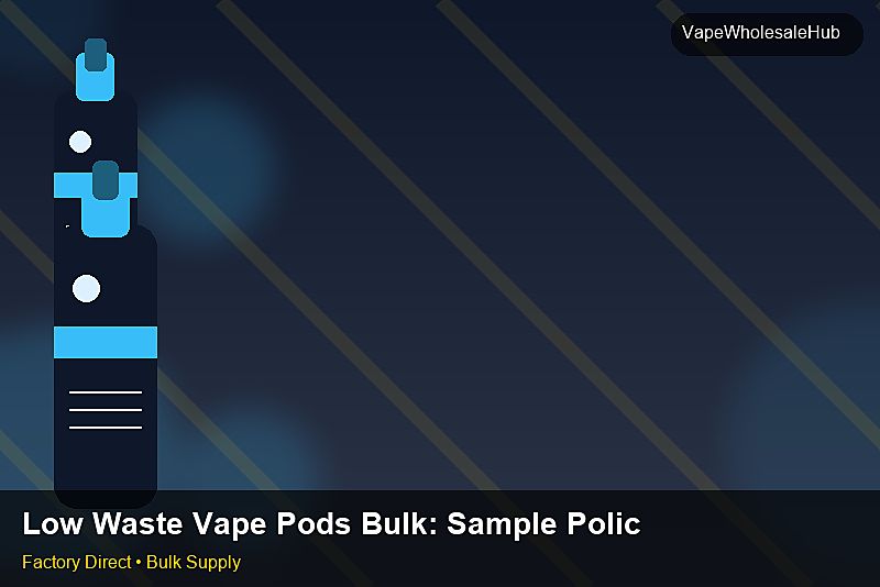 Low Waste Vape Pods Bulk — Low Waste Vape Pods Bulk: Sample Policy | 2026 Edition photo 1